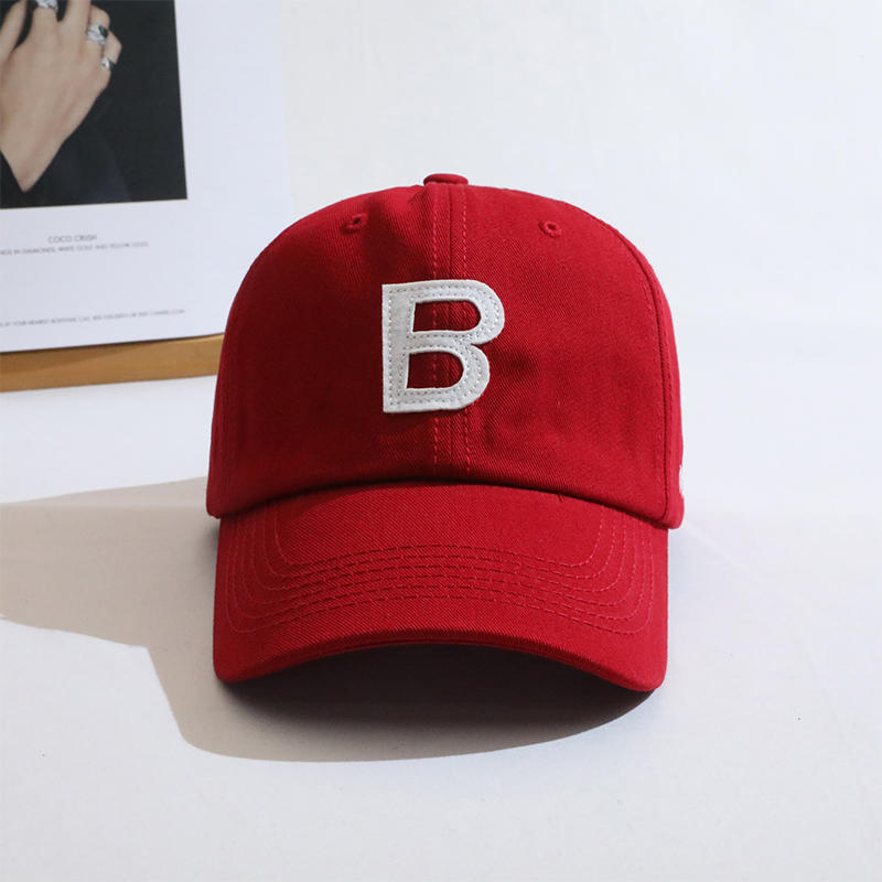 Red hat hombres y mujeres pareja versión coreana gorra con pico tendencia nueva moda japonesa casual primavera y verano gorra de béisbol