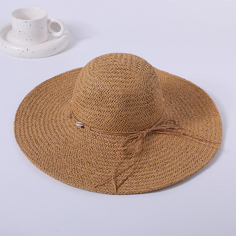 Nuevo juego de ocio, sombrero de playa, lazo de punto, sombrero para el sol de estilo europeo y americano para mujer, sombrilla para exteriores, sombrero para el sol