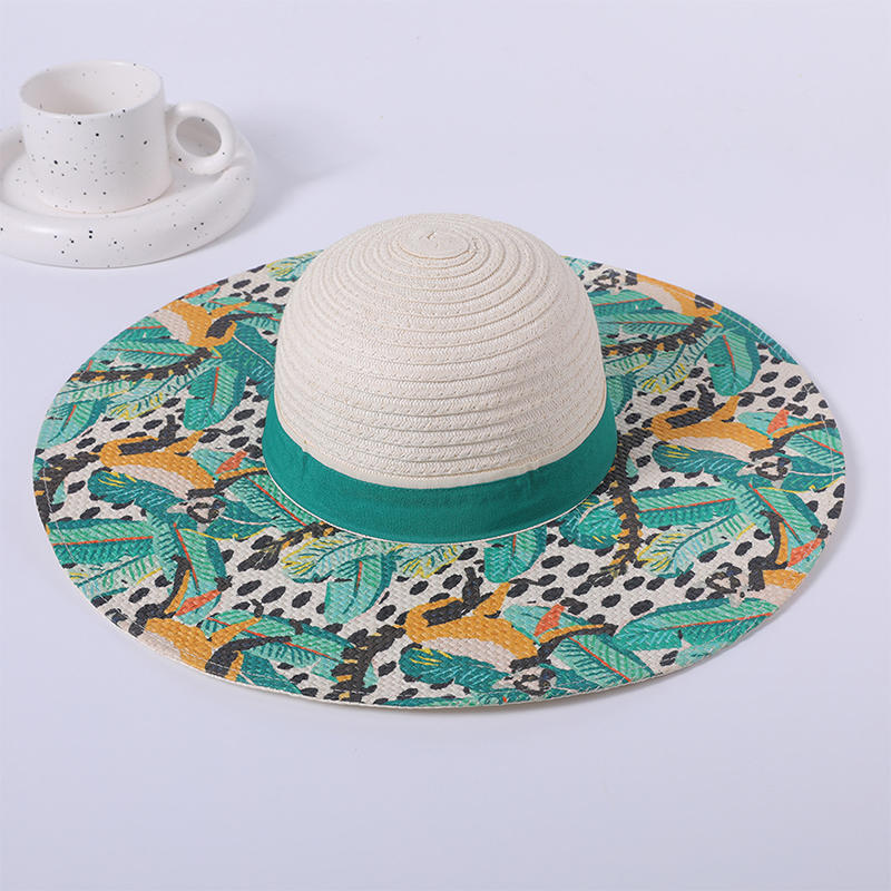 Sombrero de ala grande de color, sombrero de paja, novedad de primavera y verano, sombrero de playa para jugar al ocio, sombrero de sol tejido para mujer, sombrilla para exteriores, sombrero para el sol