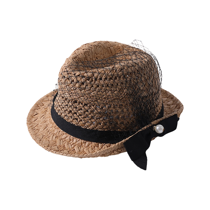 Sombrero de paja de perlas de encaje primavera y verano nuevo sombrero de playa para juegos de ocio tejido para mujer sombrero para el sol estilo europeo y americano sombrero para el sol al aire libre