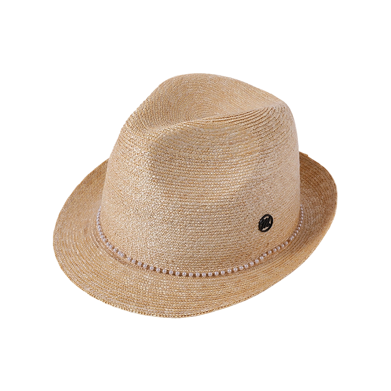 Sombrero de paja primavera y verano nuevo ocio juego playa tejido gorro femenino versión coreana decoración de perlas parasol exterior gorro protector solar
