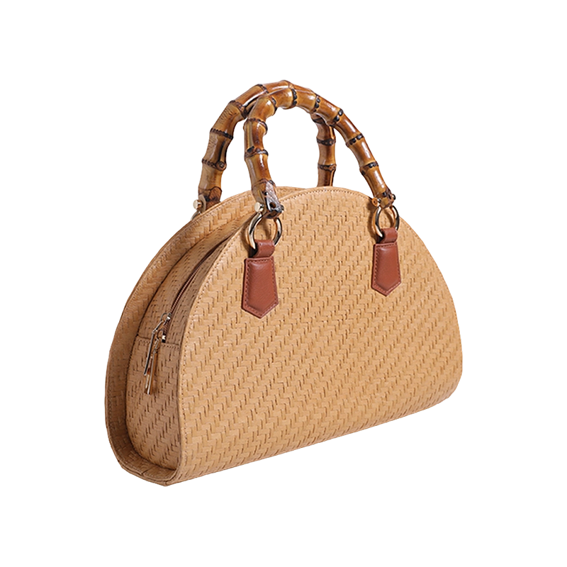 Ensalada de hierbas, hierba, mango de bambú Tibuga, bolsa semicircular