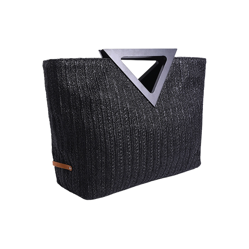 Bolso de mano de moda jacquard de paja PP