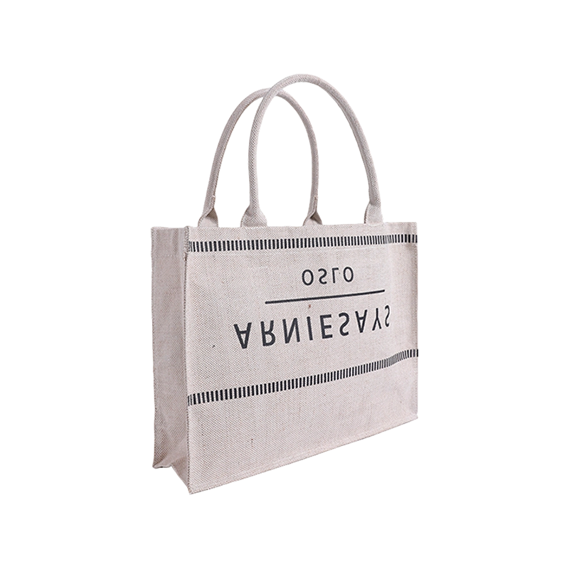 Bolso TOTE estampado de lino natural