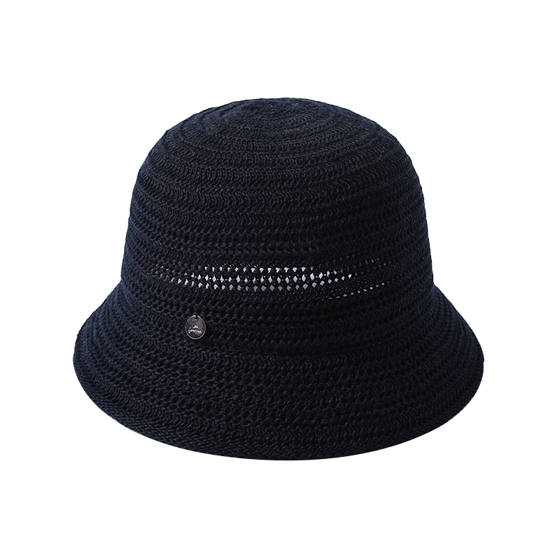 Sombrero de Tela de Borde Dorado para Primavera y Verano, Nuevo Estilo de Playa, Sombrero de Pescador para Mujeres