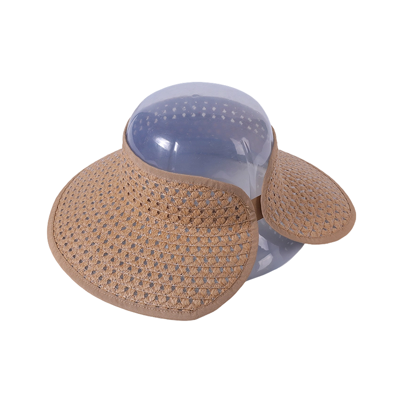 Sombrero Transparente de Paja con Parte Superior para Primavera y Verano, Nuevo Sombrero de Playa Tejido para Mujeres, Estilo Coreano, Sombrero de Sol